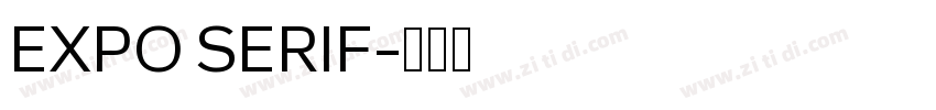 EXPO SERIF字体转换